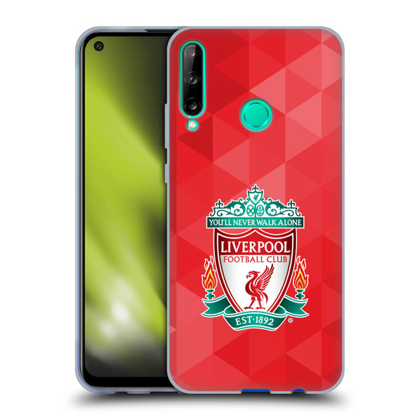 Liverpool Football Club Crest 1 Red Geometric 1 Soft Gel Case for Huawei P40 lite E