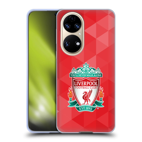 Liverpool Football Club Crest 1 Red Geometric 1 Soft Gel Case for Huawei P50
