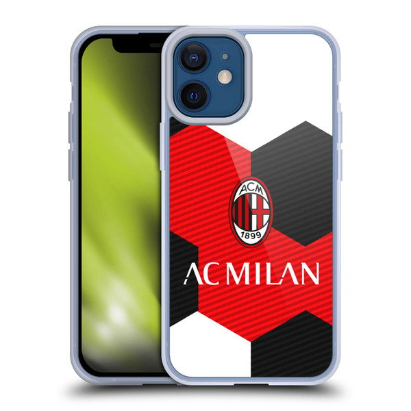 AC Milan Crest Ball Soft Gel Case for Apple iPhone 12 Mini & MagSafe