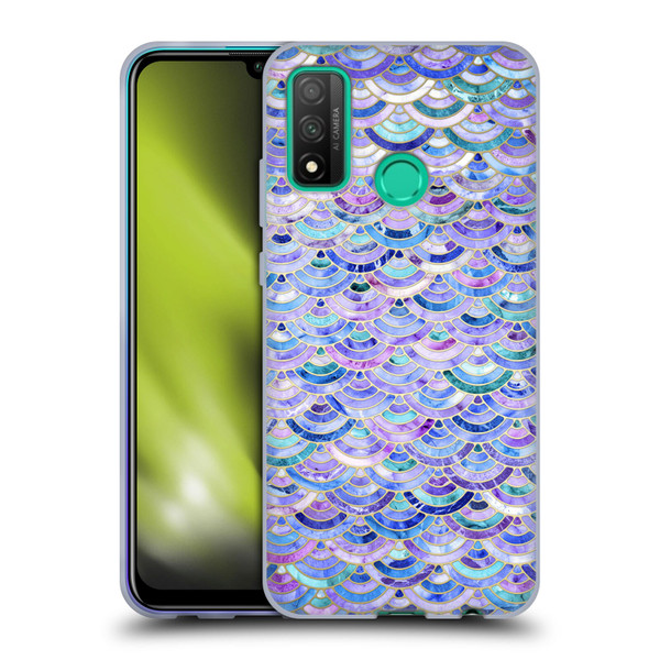 Micklyn Le Feuvre Marble Patterns Mosaic In Amethyst And Lapis Lazuli Soft Gel Case for Huawei P Smart (2020)