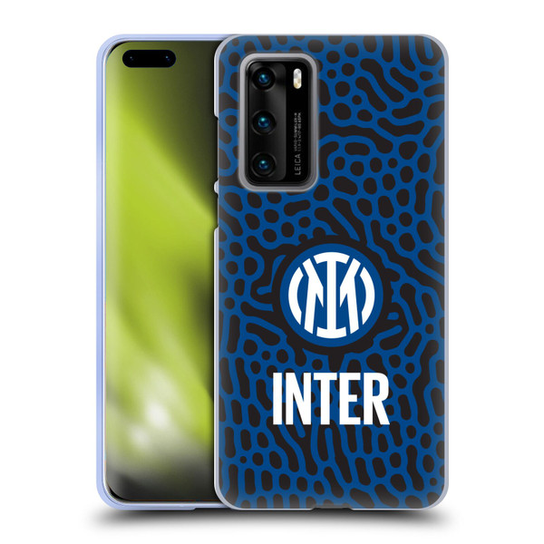 Fc Internazionale Milano Patterns Abstract 2 Soft Gel Case for Huawei P40 5G