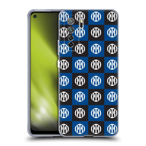 Fc Internazionale Milano Patterns Crest Soft Gel Case for Huawei Nova 7 SE/P40 Lite 5G