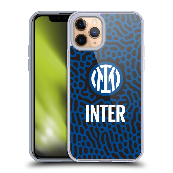 Fc Internazionale Milano Patterns Abstract 2 Soft Gel Case for Apple iPhone 11 Pro & MagSafe