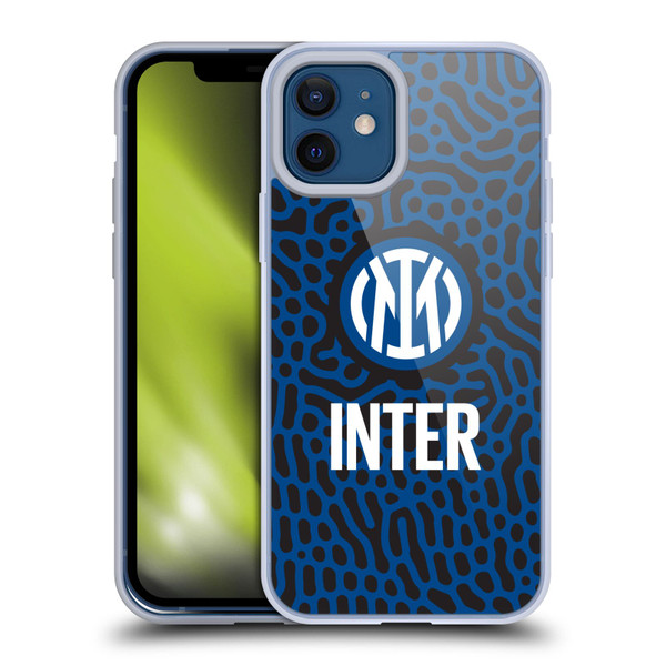Fc Internazionale Milano Patterns Abstract 2 Soft Gel Case for Apple iPhone 12 / iPhone 12 Pro & MagSafe