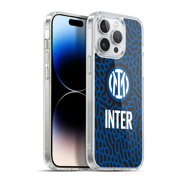 Fc Internazionale Milano Patterns Abstract 2 Soft Gel Case for Apple iPhone 13 Pro Max & MagSafe