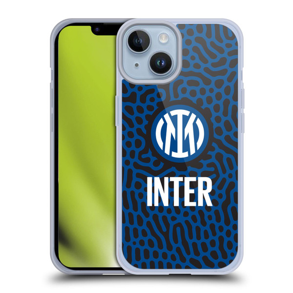 Fc Internazionale Milano Patterns Abstract 2 Soft Gel Case for Apple iPhone 14