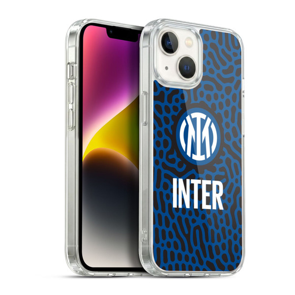 Fc Internazionale Milano Patterns Abstract 2 Soft Gel Case for Apple iPhone 14