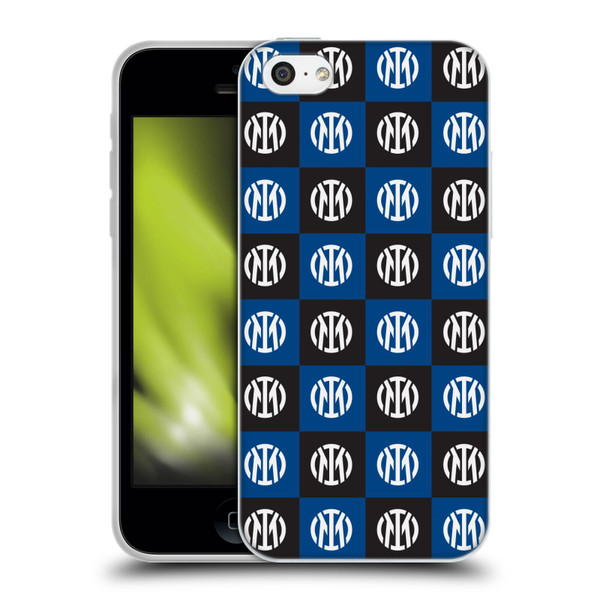 Fc Internazionale Milano Patterns Crest Soft Gel Case for Apple iPhone 5c