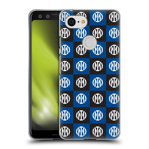 Fc Internazionale Milano Patterns Crest Soft Gel Case for Google Pixel 3