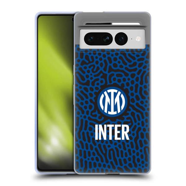 Fc Internazionale Milano Patterns Abstract 2 Soft Gel Case for Google Pixel 7 Pro