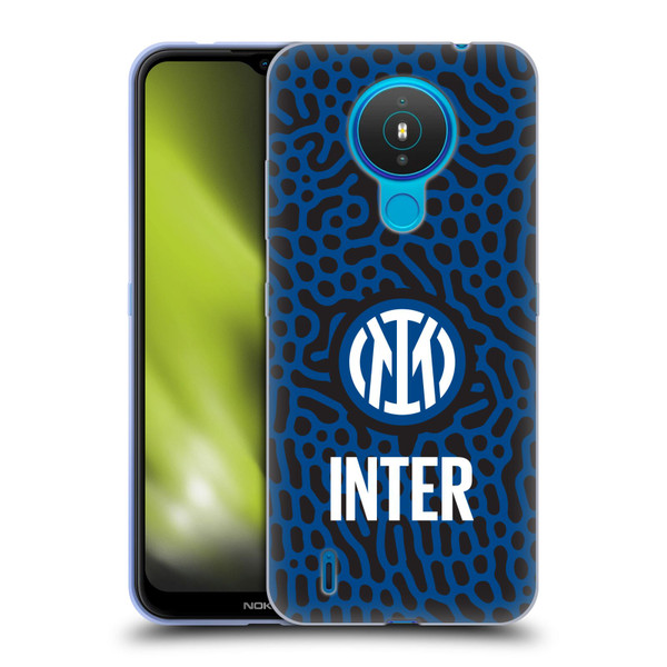 Fc Internazionale Milano Patterns Abstract 2 Soft Gel Case for Nokia 1.4