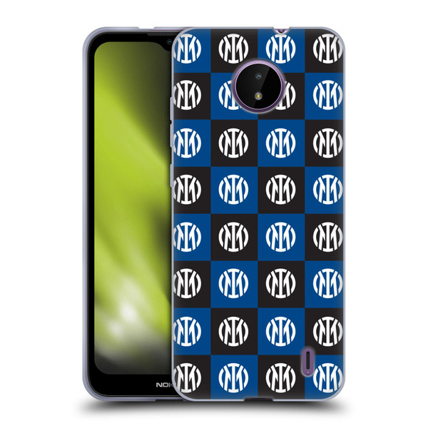 Fc Internazionale Milano Patterns Crest Soft Gel Case for Nokia C10 / C20