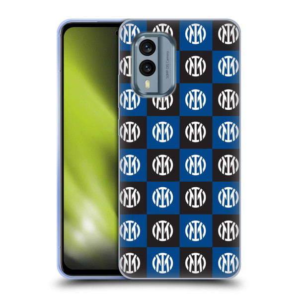 Fc Internazionale Milano Patterns Crest Soft Gel Case for Nokia X30