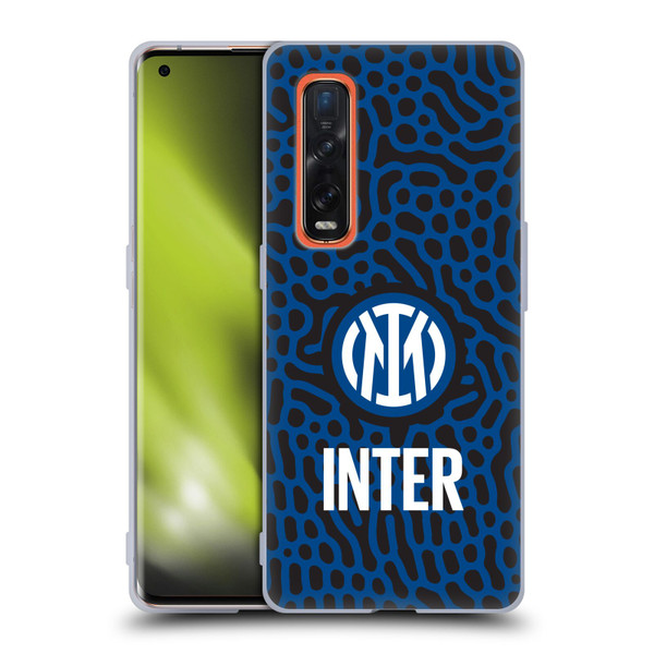 Fc Internazionale Milano Patterns Abstract 2 Soft Gel Case for OPPO Find X2 Pro 5G
