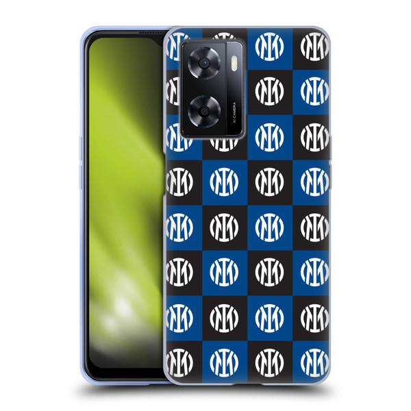 Fc Internazionale Milano Patterns Crest Soft Gel Case for OPPO A57s