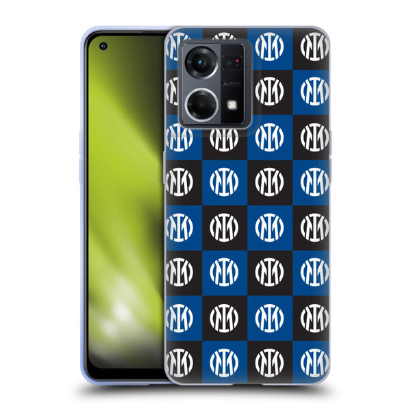 Fc Internazionale Milano Patterns Crest Soft Gel Case for OPPO Reno8 4G