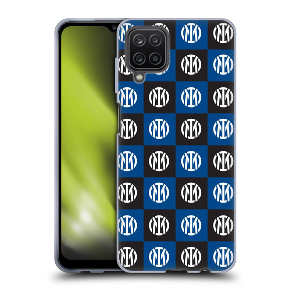 Fc Internazionale Milano Patterns Crest Soft Gel Case for Samsung Galaxy A12 (2020)