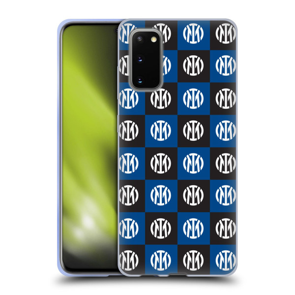 Fc Internazionale Milano Patterns Crest Soft Gel Case for Samsung Galaxy S20 / S20 5G
