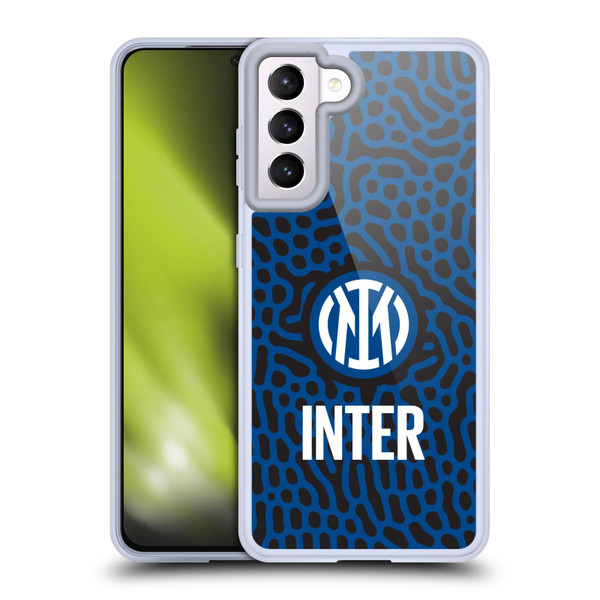 Fc Internazionale Milano Patterns Abstract 2 Soft Gel Case for Samsung Galaxy S21 5G