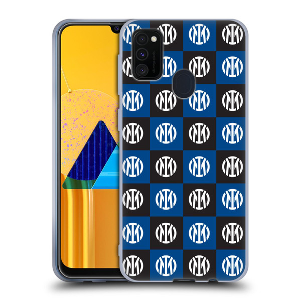 Fc Internazionale Milano Patterns Crest Soft Gel Case for Samsung Galaxy M30s (2019)/M21 (2020)