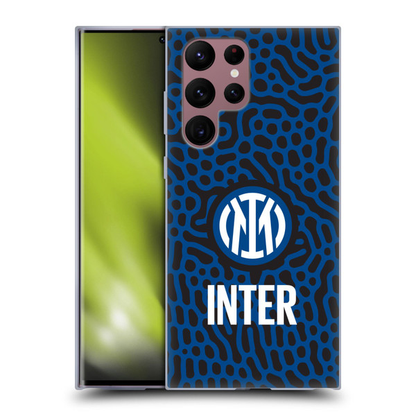 Fc Internazionale Milano Patterns Abstract 2 Soft Gel Case for Samsung Galaxy S22 Ultra 5G