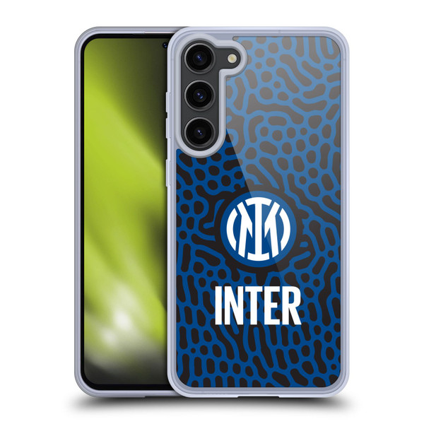 Fc Internazionale Milano Patterns Abstract 2 Soft Gel Case for Samsung Galaxy S23+ 5G & MagSafe