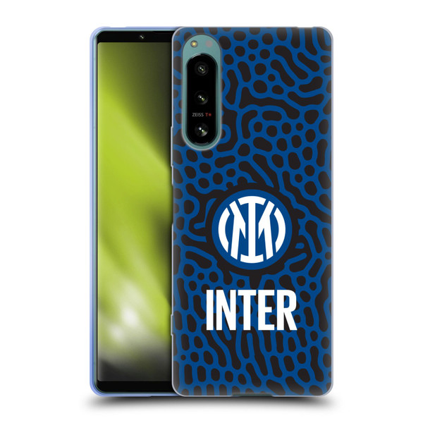 Fc Internazionale Milano Patterns Abstract 2 Soft Gel Case for Sony Xperia 5 IV
