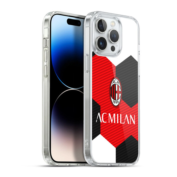 AC Milan Crest Ball Soft Gel Case for Apple iPhone 13 Pro Max & MagSafe