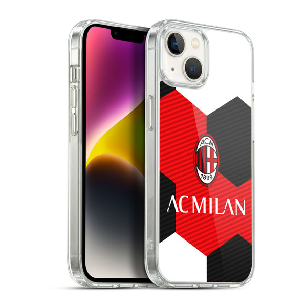 AC Milan Crest Ball Soft Gel Case for Apple iPhone 14 Plus & MagSafe