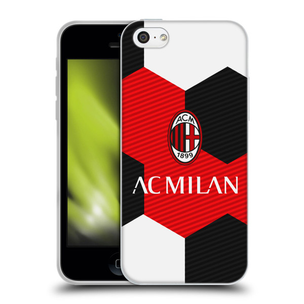 AC Milan Crest Ball Soft Gel Case for Apple iPhone 5c