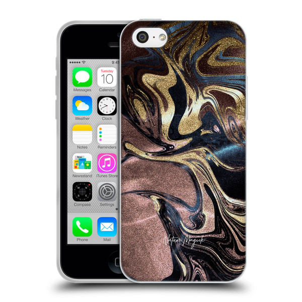 Nature Magick Luxe Gold Marble Metallic Gold Soft Gel Case for Apple iPhone 5c