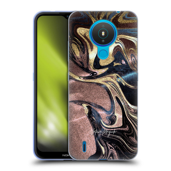 Nature Magick Luxe Gold Marble Metallic Gold Soft Gel Case for Nokia 1.4