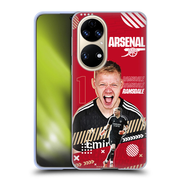 Arsenal FC 2023/24 First Team Aaron Ramsdale Soft Gel Case for Huawei P50