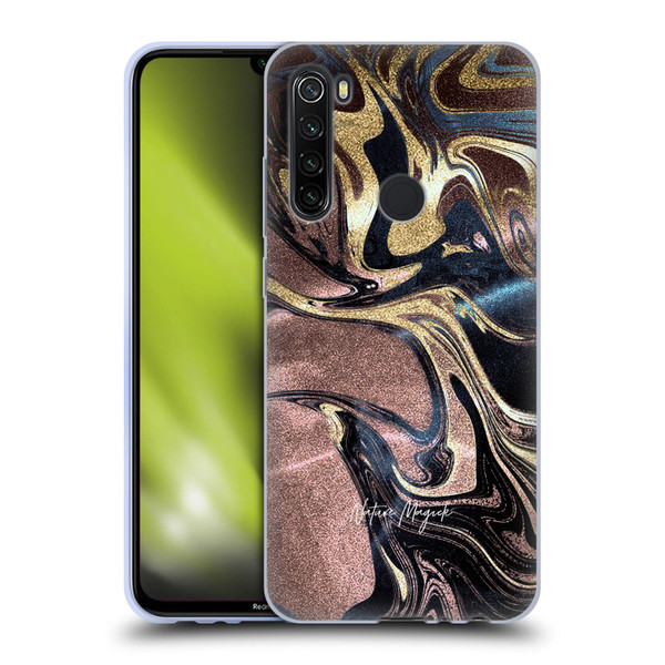 Nature Magick Luxe Gold Marble Metallic Gold Soft Gel Case for Xiaomi Redmi Note 8T