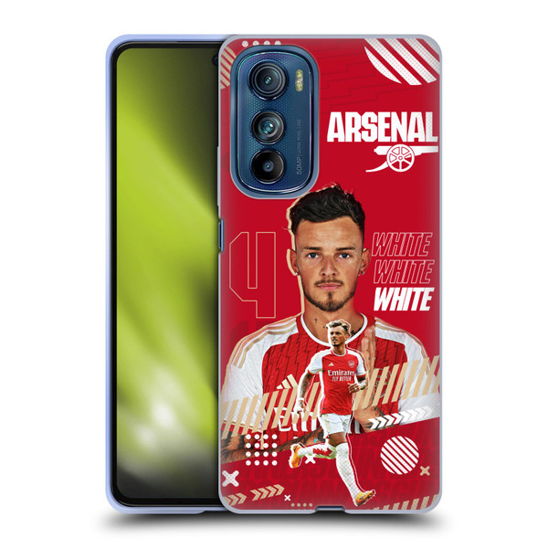 Arsenal FC 2023/24 First Team Ben White Soft Gel Case for Motorola Edge 30