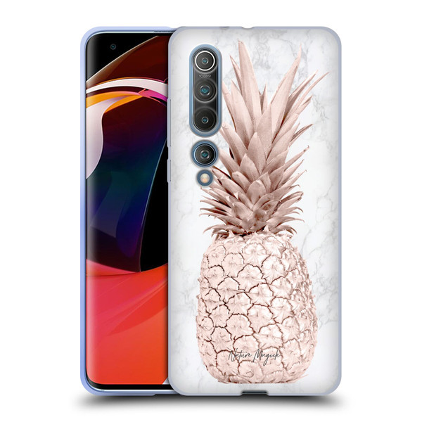 Nature Magick Rose Gold Pineapple On Marble Rose Gold Soft Gel Case for Xiaomi Mi 10 5G / Mi 10 Pro 5G