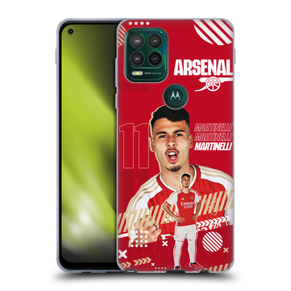 Arsenal FC 2023/24 First Team Gabriel Soft Gel Case for Motorola Moto G Stylus 5G 2021