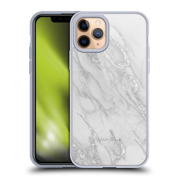 Nature Magick Marble Metallics Silver Soft Gel Case for Apple iPhone 11 Pro