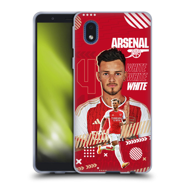 Arsenal FC 2023/24 First Team Ben White Soft Gel Case for Samsung Galaxy A01 Core (2020)
