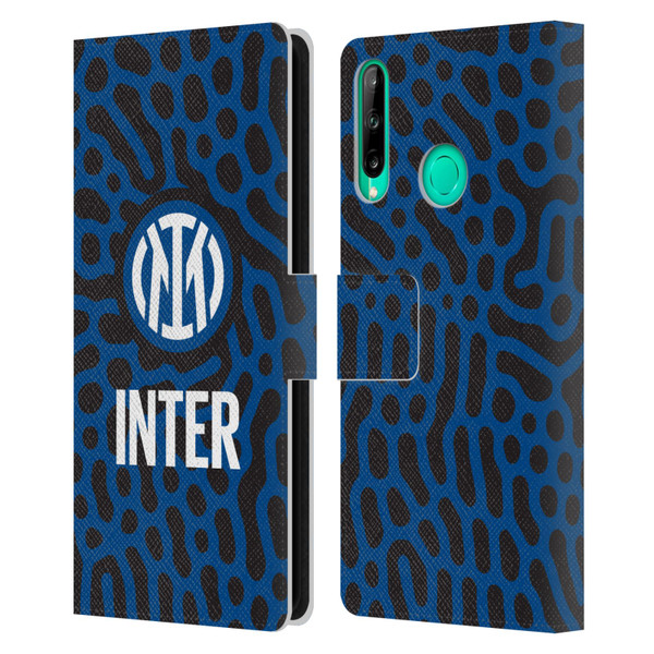 Fc Internazionale Milano Patterns Abstract 2 Leather Book Wallet Case Cover For Huawei P40 lite E