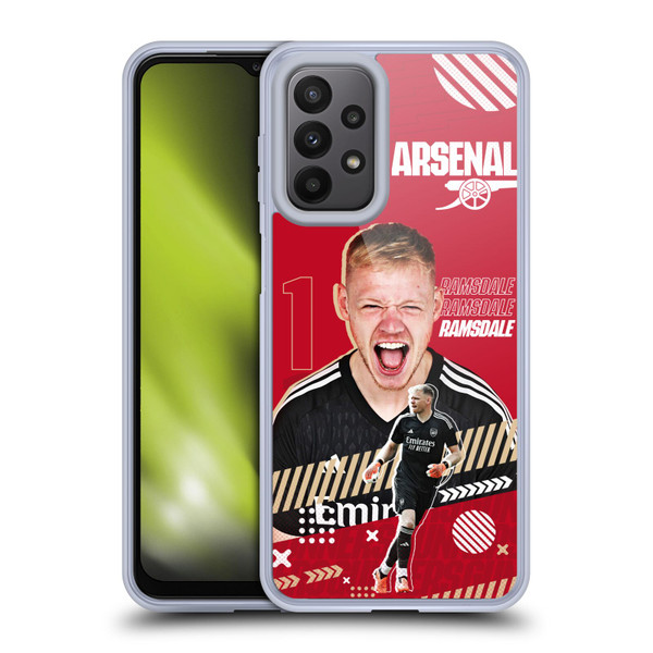 Arsenal FC 2023/24 First Team Aaron Ramsdale Soft Gel Case for Samsung Galaxy A23 / 5G (2022)