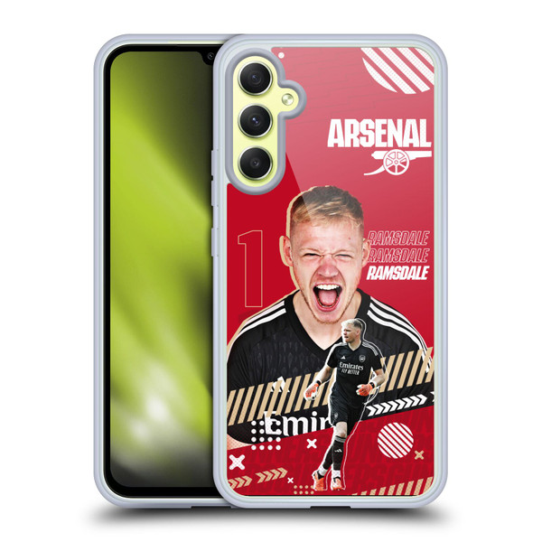 Arsenal FC 2023/24 First Team Aaron Ramsdale Soft Gel Case for Samsung Galaxy A34 5G