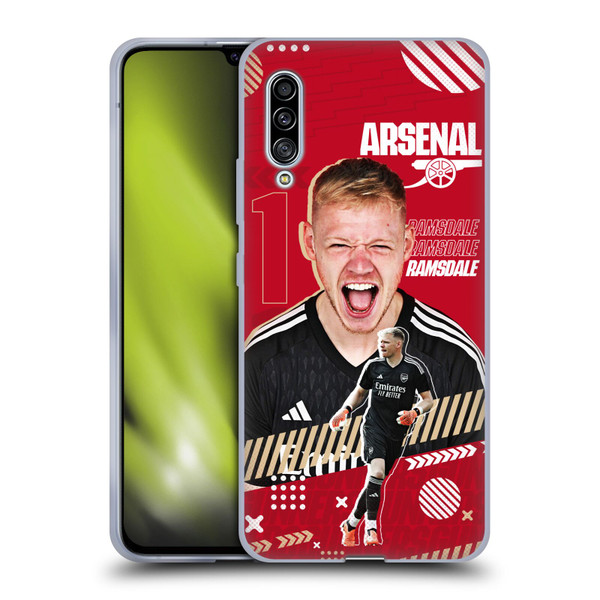Arsenal FC 2023/24 First Team Aaron Ramsdale Soft Gel Case for Samsung Galaxy A90 5G (2019)