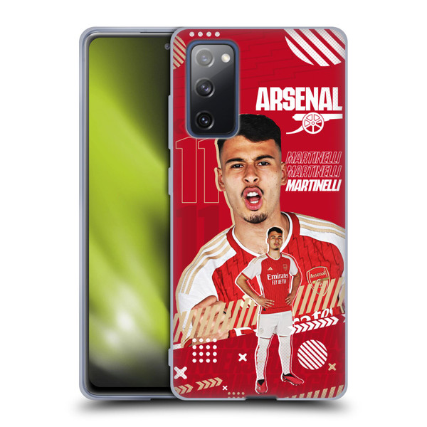 Arsenal FC 2023/24 First Team Gabriel Soft Gel Case for Samsung Galaxy S20 FE / 5G
