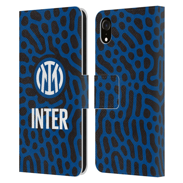 Fc Internazionale Milano Patterns Abstract 2 Leather Book Wallet Case Cover For Apple iPhone XR