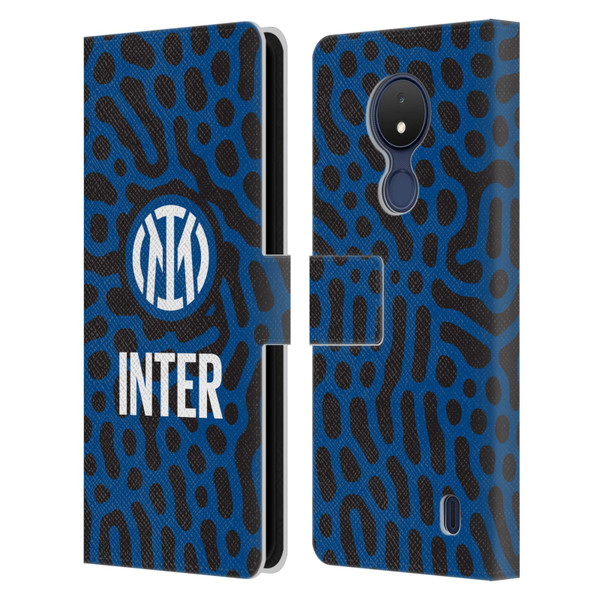 Fc Internazionale Milano Patterns Abstract 2 Leather Book Wallet Case Cover For Nokia C21
