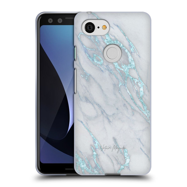 Nature Magick Marble Metallics Blue Soft Gel Case for Google Pixel 3