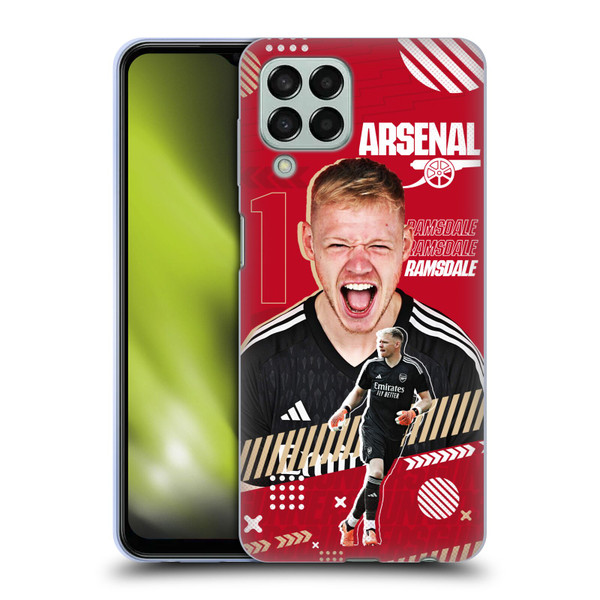 Arsenal FC 2023/24 First Team Aaron Ramsdale Soft Gel Case for Samsung Galaxy M33 (2022)