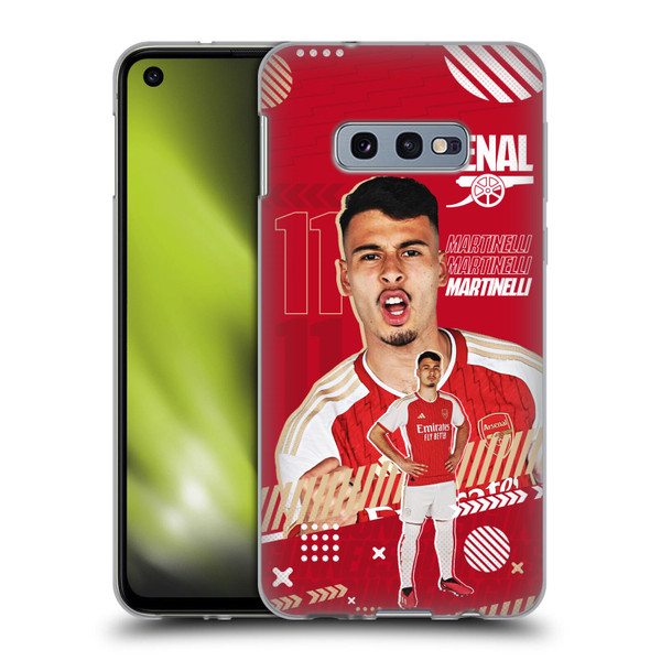 Arsenal FC 2023/24 First Team Gabriel Soft Gel Case for Samsung Galaxy S10e