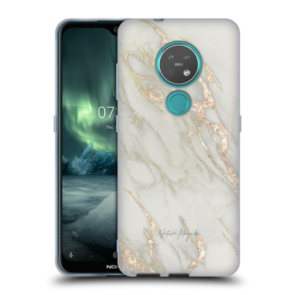 Nature Magick Marble Metallics Gold Soft Gel Case for Nokia 6.2 / 7.2